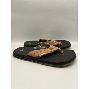 Sanuk Beer Cozy 2 TX Thong Sandals Men Size 7